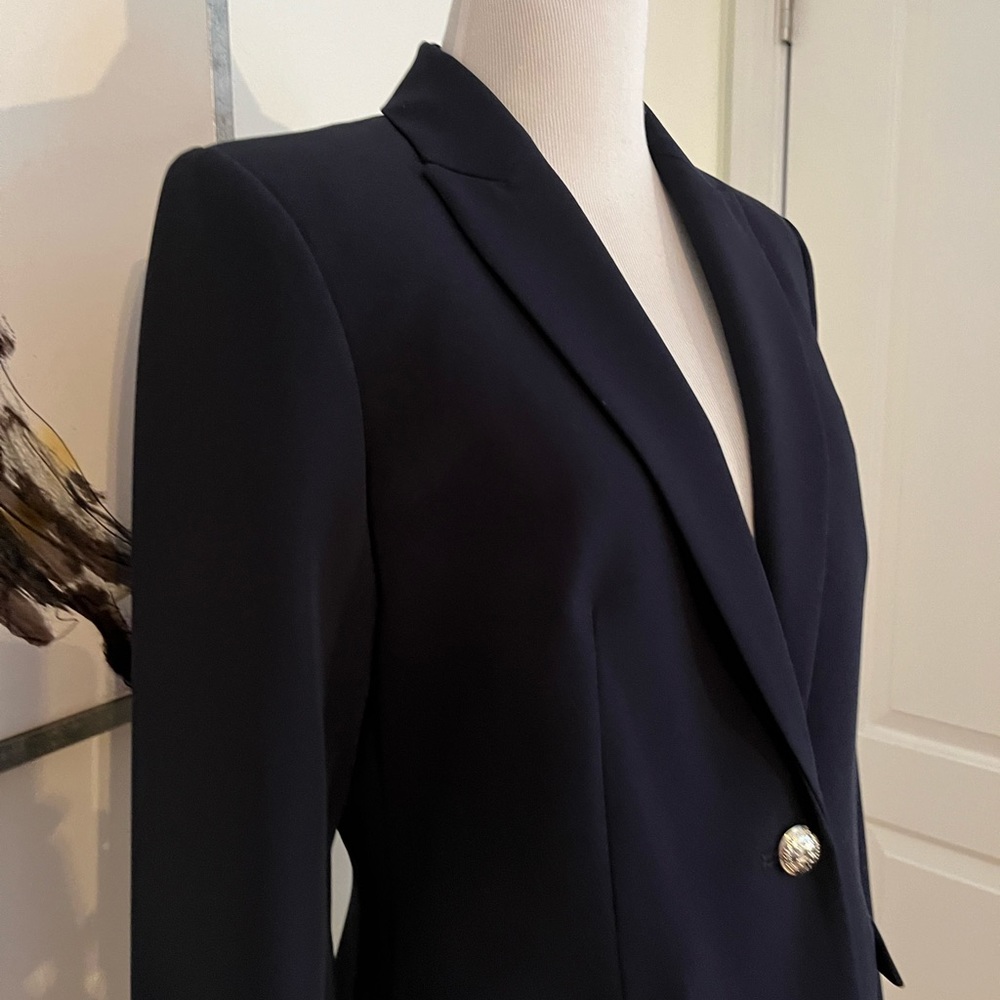 Tommy Hilfiger Women's Navy Blue Blazer Size 6 - Picture 3 of 13